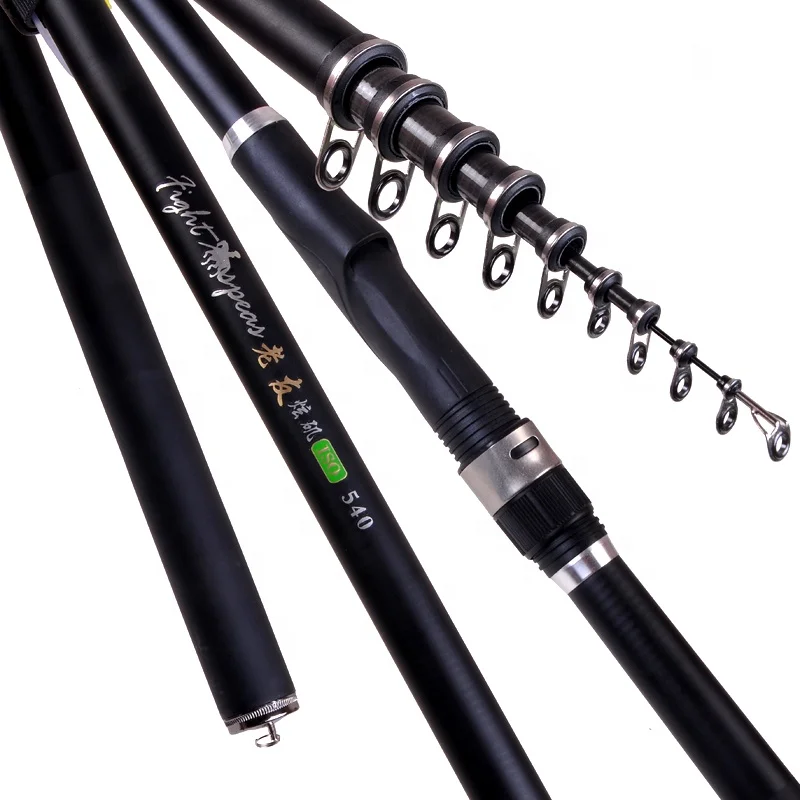 New Portable5.4m 6.3m 7.2m Carp Rod Telescopic Carbon Fiber Fishing Rod Fishing Spinning Rod