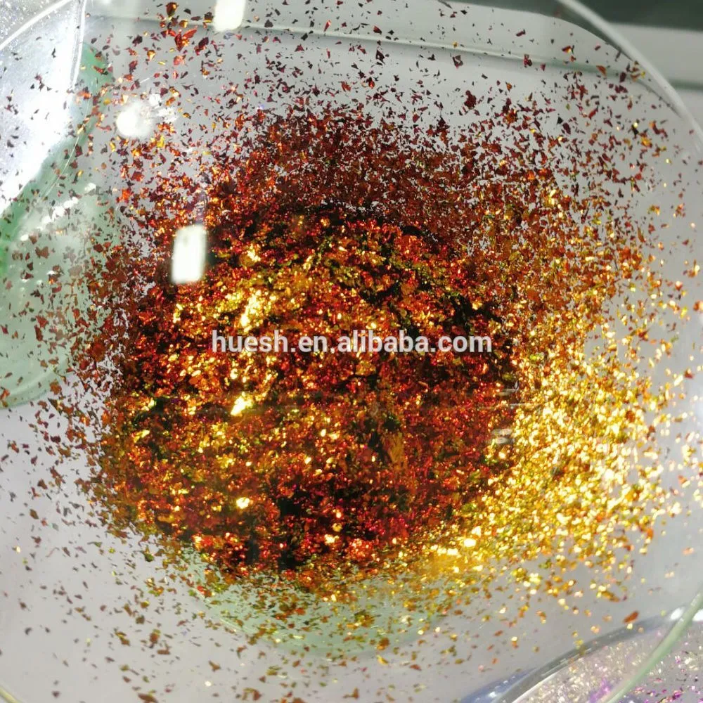 Color changing chameleon flakes chromeflair flakes color chips optical variable color chips 1013F