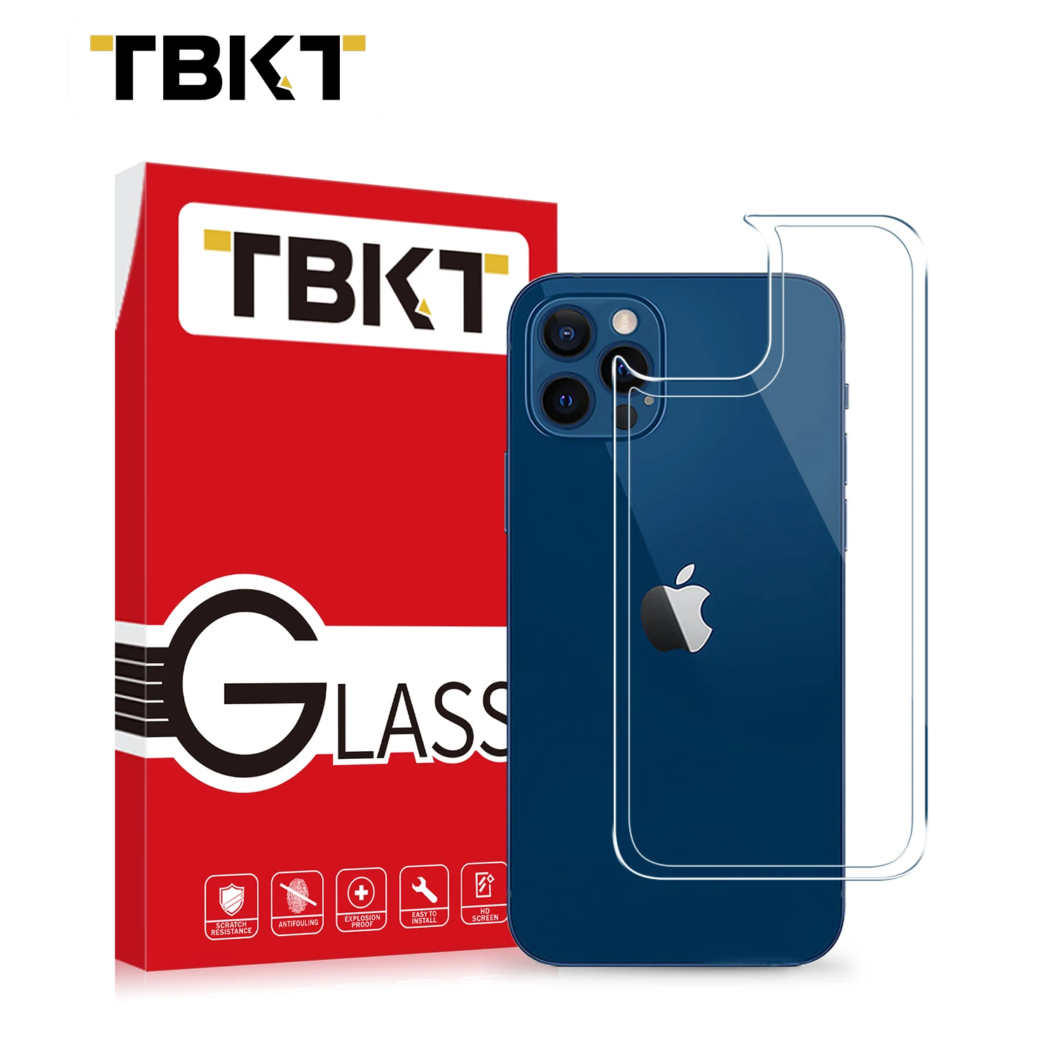 2020 горячая Распродажа 0,3 мм 9H 2.5D прозрачное закаленное стекло для мобильного телефона Защита экрана для iPhone 13 задняя пленка