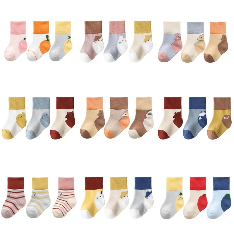 OEM Custom design Logo comfortable soft  Organic cotton socks baby socks New Born Toddlers