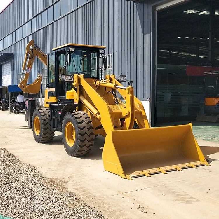 ZHANTONG hot sale compact tractor with loader and backhoe, backhoe loader and excavator for multipurpose