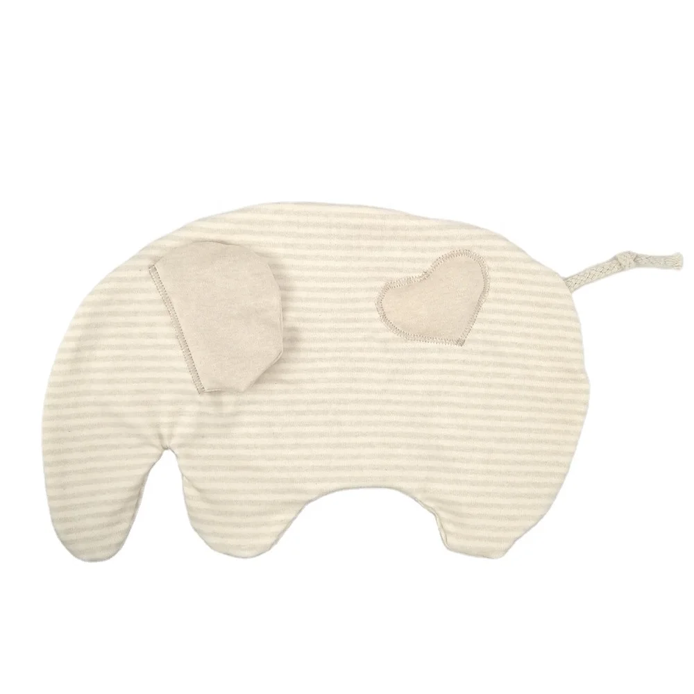 Custom Baby Comforter  Embroidered Logo Organic Colored Cotton  Lovely Elephant Infant Doudou