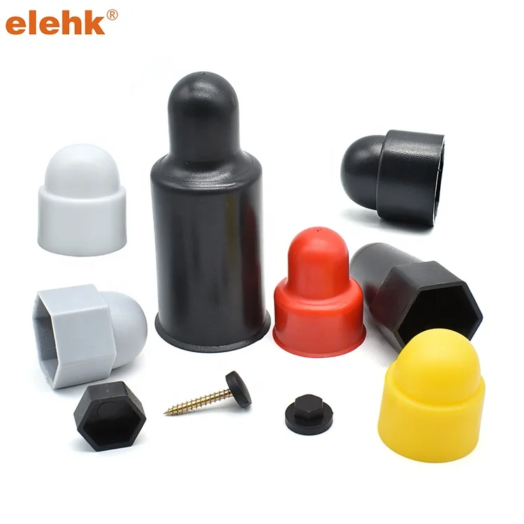 Elehk M6 Decorative Protective Domed Bolt Nut Cap Hexagon Nut Protective Cap Bolt Nut Dome Protection Caps