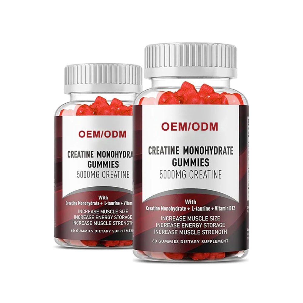 TK/Amazon hot sell OEM/ODM factory Private label Custom service manufacturer creatine monohydrate gummies muscle building