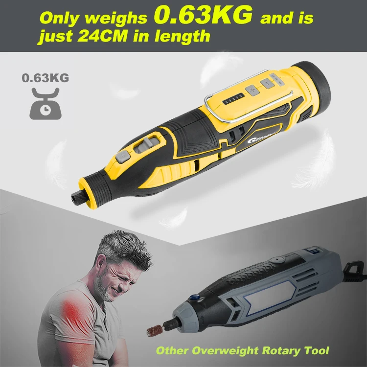GreatStar Customized 12V Cordless Rotary Tool kit Multi Tool Set 5 Gears Variable Speed Mini Grinder with 114 PCS Accessories