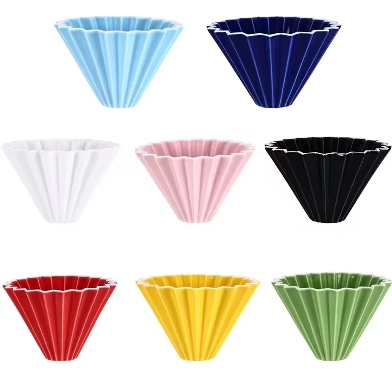 ceramic coffee filter cup cone shaped coffee drip filter