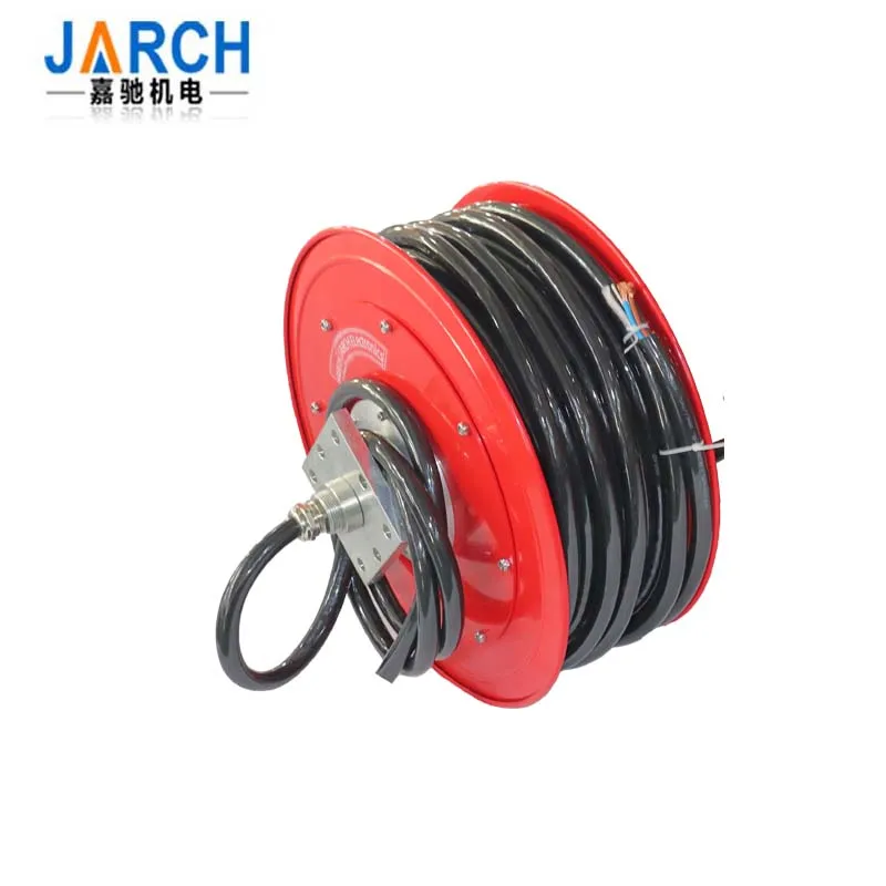 20m 30m spring Spring cable reel drum on electric flat car