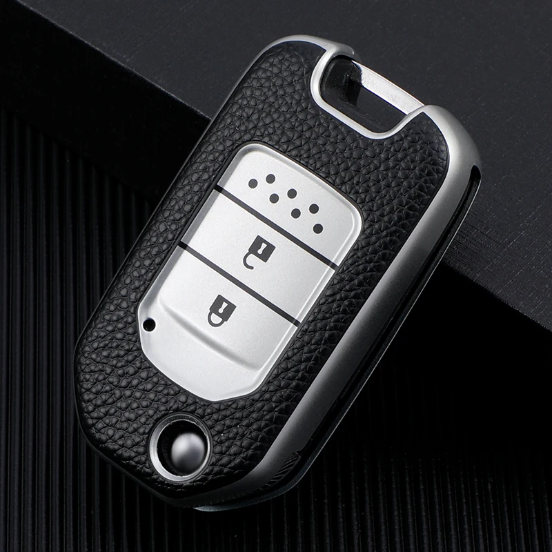 New design for Honda flip key cover, soft TPU leather car key cover ,cove case for Honda