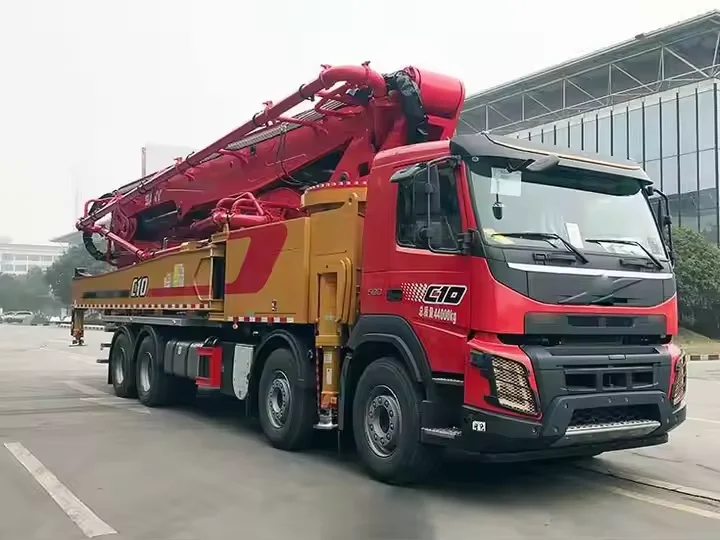 china famous brand trailer pump HBDS80-16 with 83m³/h concrete output