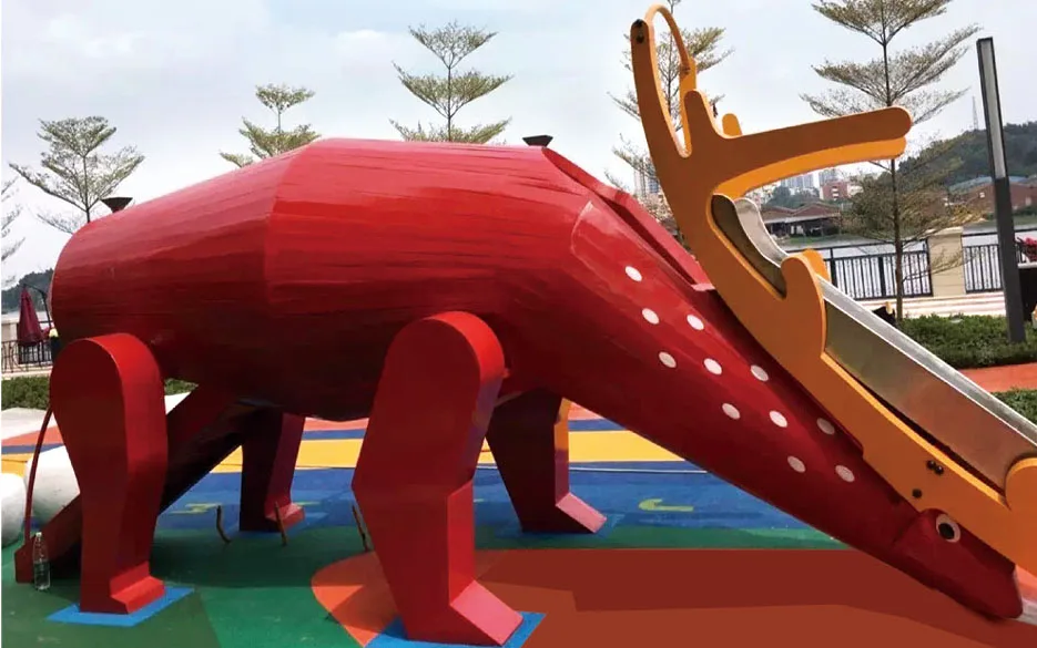 New fashion design Panda model scheme pattern non-standard customised outdoor play equipment