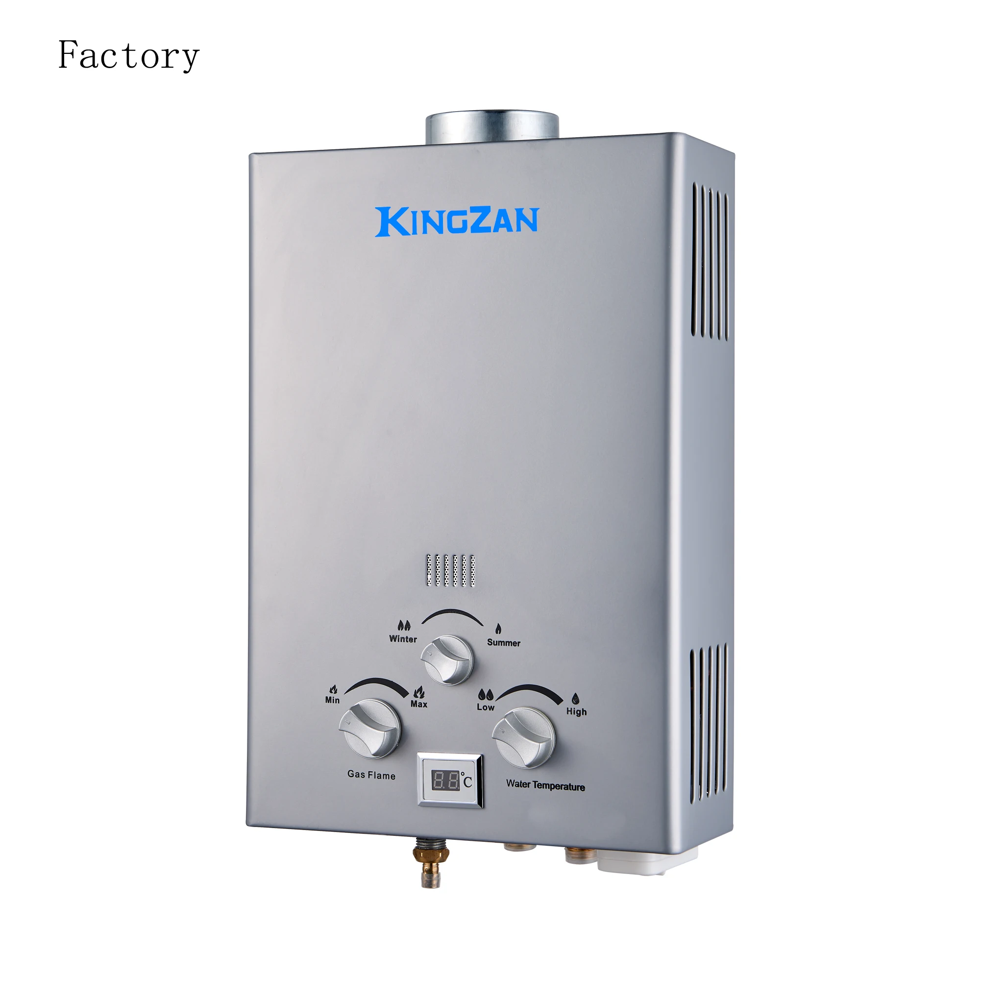 Factory Manufacturer Portable Camping Outdoor Gas Water Heater 6L-12L Wall Hung Instant Tankless 12L Volume