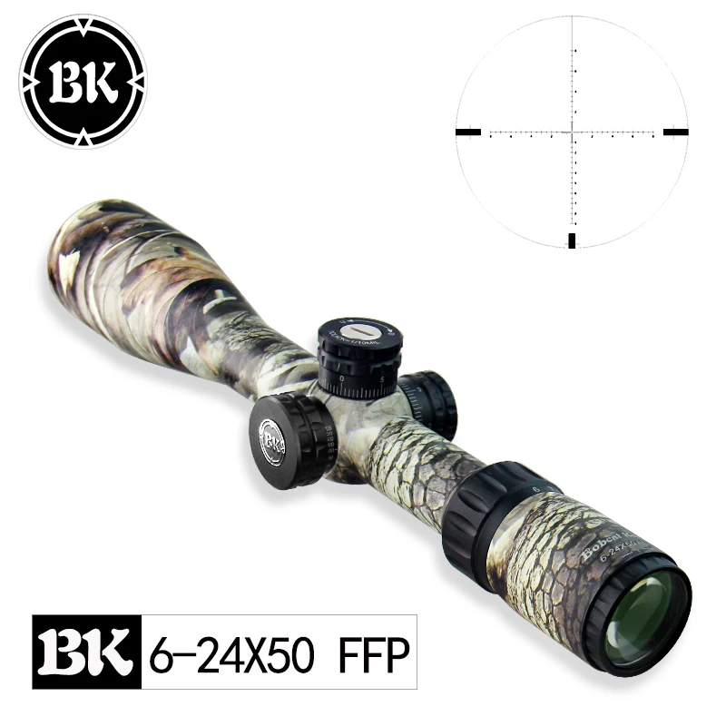 
Bobcat King 6-24X50 FFP HD First Focal Plane Side Parallax Scope Rifle Hunting Tactical Scope Etched Glass Optical Sniper Scopes 