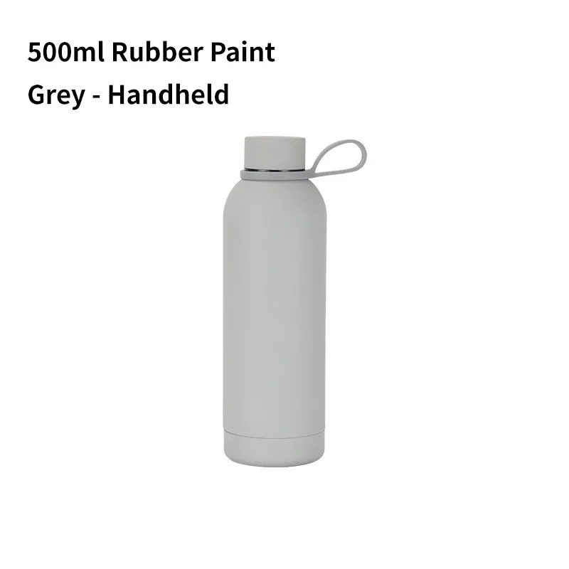 High-value large-capacity 350/500/750ml stainless steel thermos cup for men and women outdoor portable small-mouth sports bottle