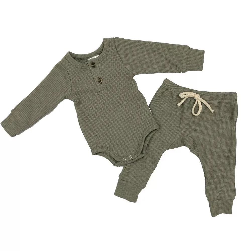 New Sports Style Trendy Cool Summer Autumn Pure Cotton Newborn Baby Unisex Toddler Apparel Romper Clothes Two Piece Set