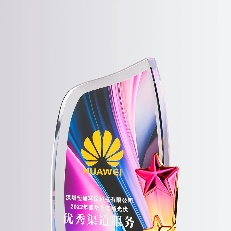 Annual meeting crystal trophy metal trophy resin trophy  custom office ornaments manufacturers wholesale