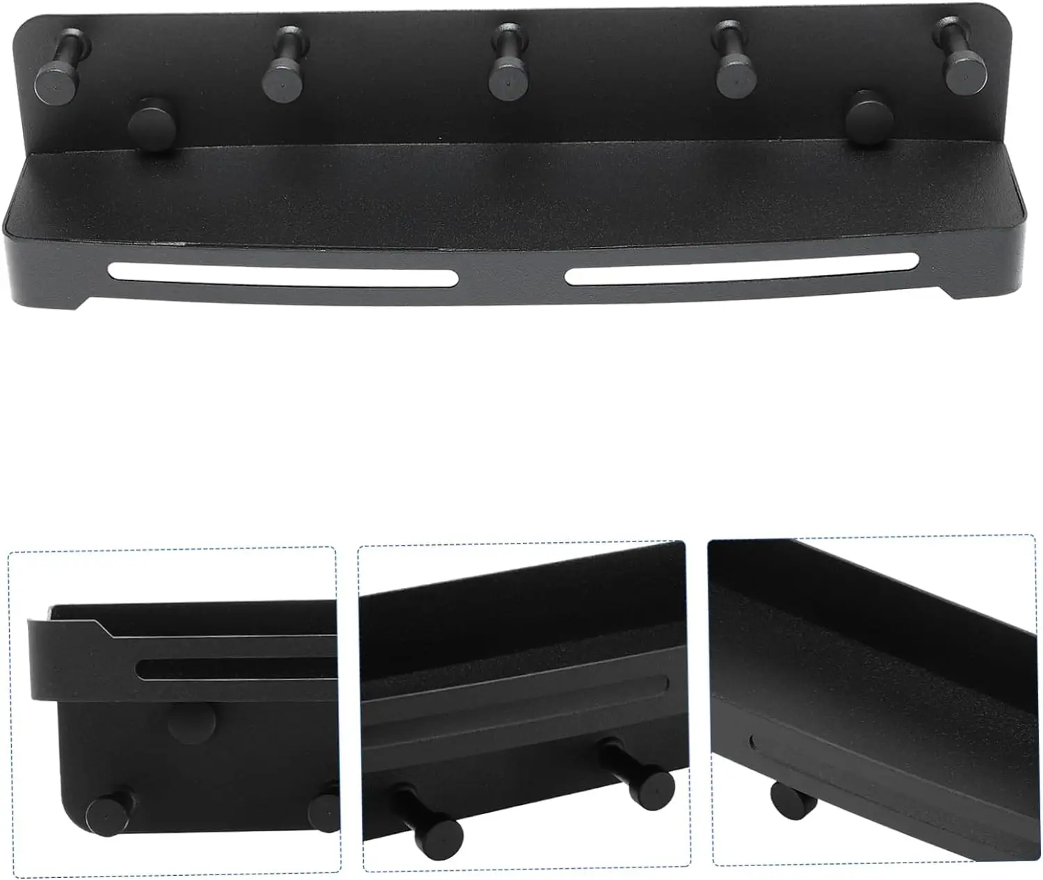 YARNOW 1pc Stainless Steel Shelf Wall Mounted Shelves Wall Mounted Coat Hooks Rustic Vintage Wall Coat Racks Adhesive