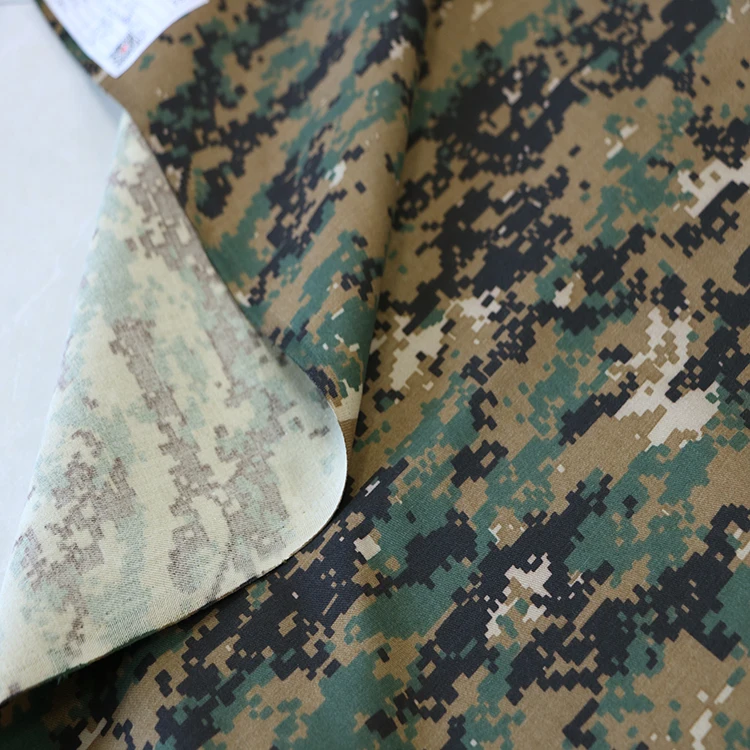 Woodland Digital Camouflage Fabric For Uniforms BT-163