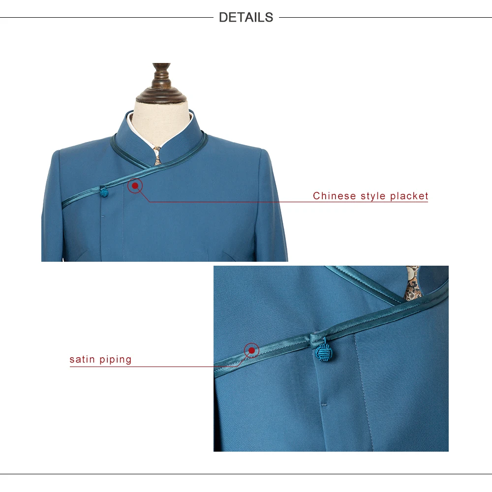 China style slate color ventilation arm staff uniform design cleaning uniform for yacht cruiser liner