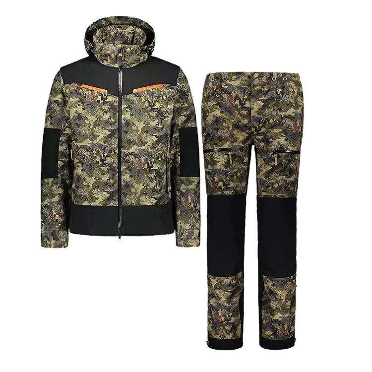 Wholesale Custom Polyester Camouflage Suit Men Outdoor Sportswear  Suit For Hunting
