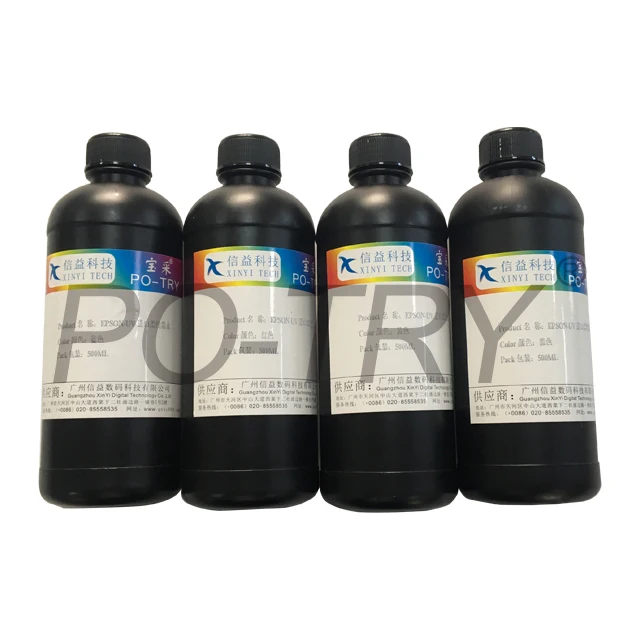 Low Price Yellow Uv Flexo Printing Ink Blue Toshiba Ce4 Uv Printer Ink Yellow Uv Ink For Epson 1390