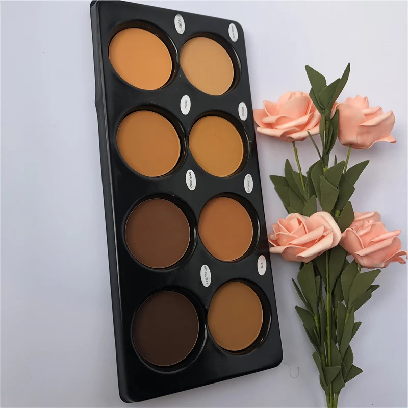 2023 contouring palette powder vegan cream contour and blush palette for dark skin