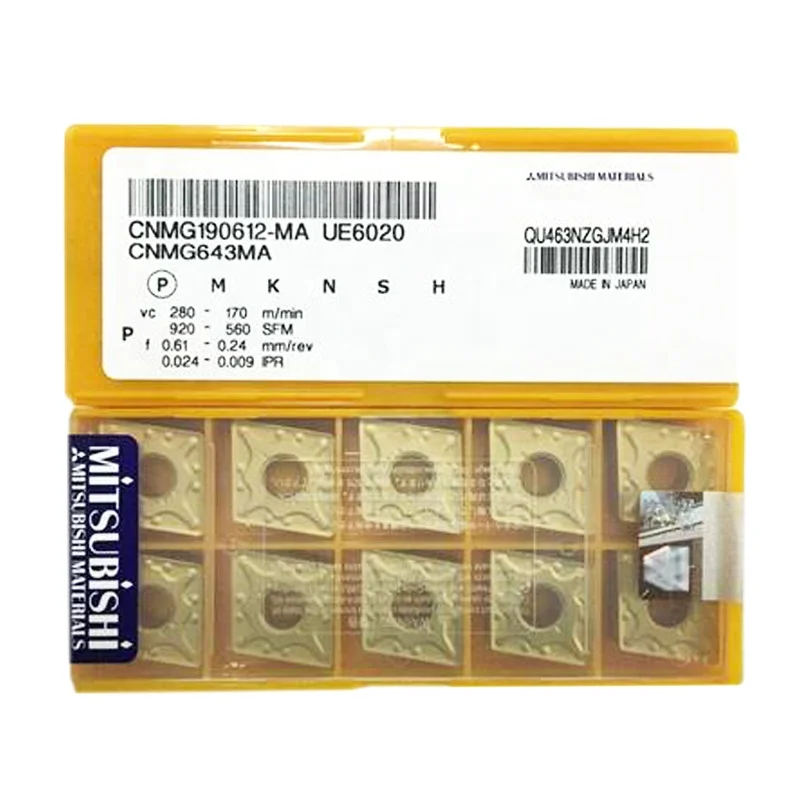 Genuine Mitsubishi carbide CNC lathe blade CNMG190612-MA UE6020