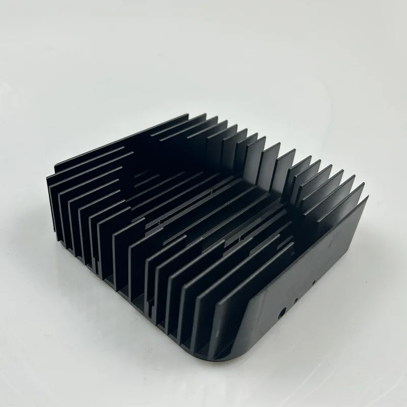 Custom process radiator aluminum profile oxidized black extruded heat dissipation plate aluminum shovel tooth aluminum radiator