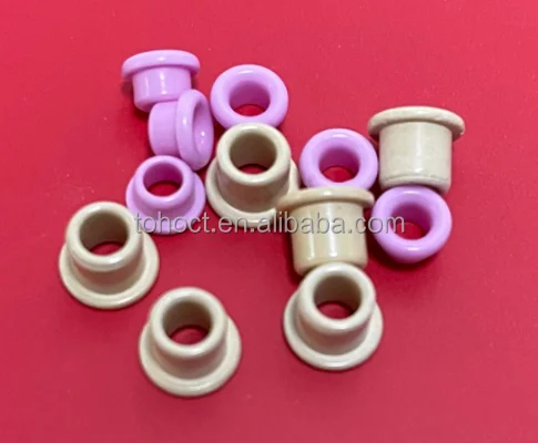 Titanium textile ceramic eyelets