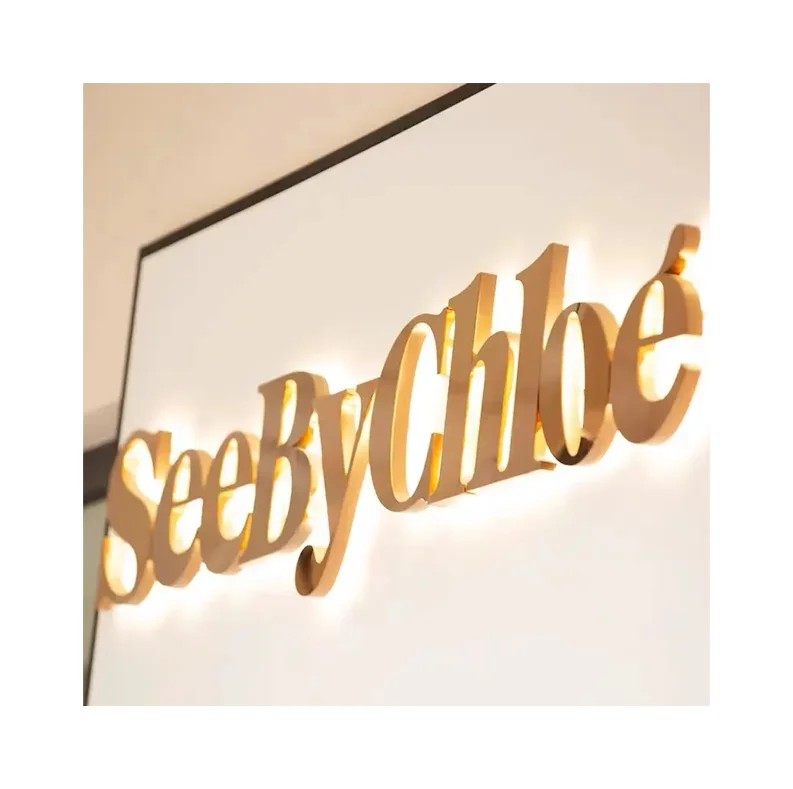 No MOQ Led 3d Acrylic Logo Letter Backlit Electronic Signs Led Signs Outdoor Luminous custom sign for business