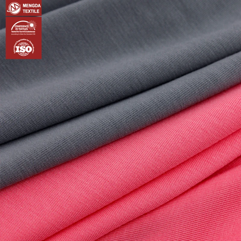 Eco friendly antimicrobial reactive dyed 95 pure bamboo 5 spandex fabric for kids garment underwear top