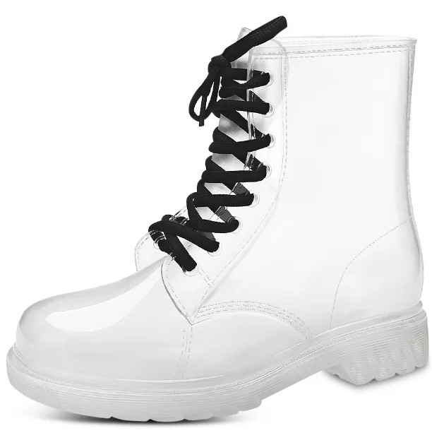 
Women Waterproof Fashion Boots PVC Shoes Silicone Wholesale Rainy Boots 