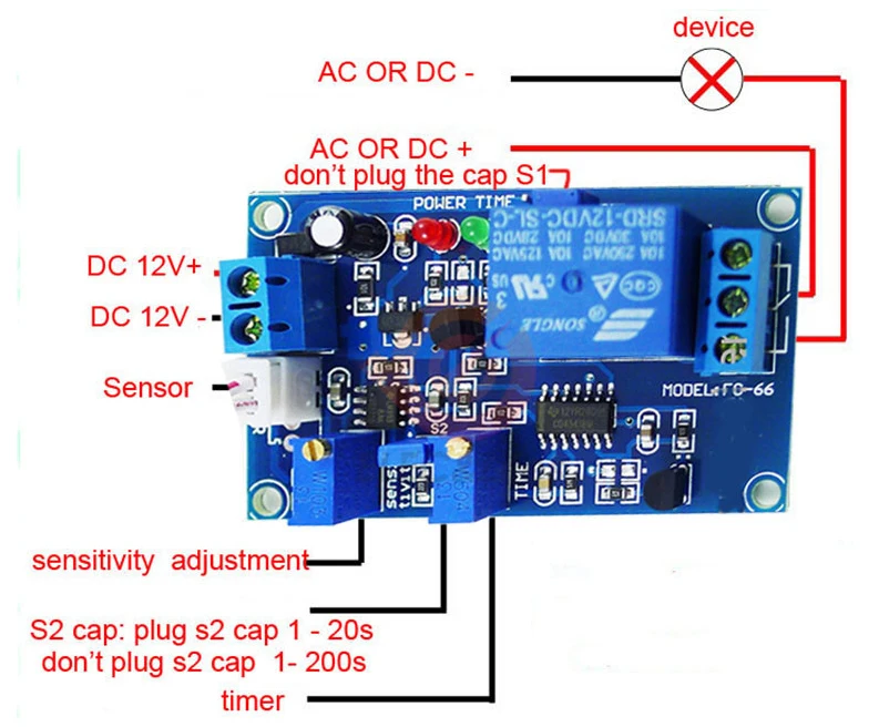 DC 12V Photorelay Automatic adjustable timing control switch LDR Photoresistor Relay Module Light Photoswitch Sensor Switch