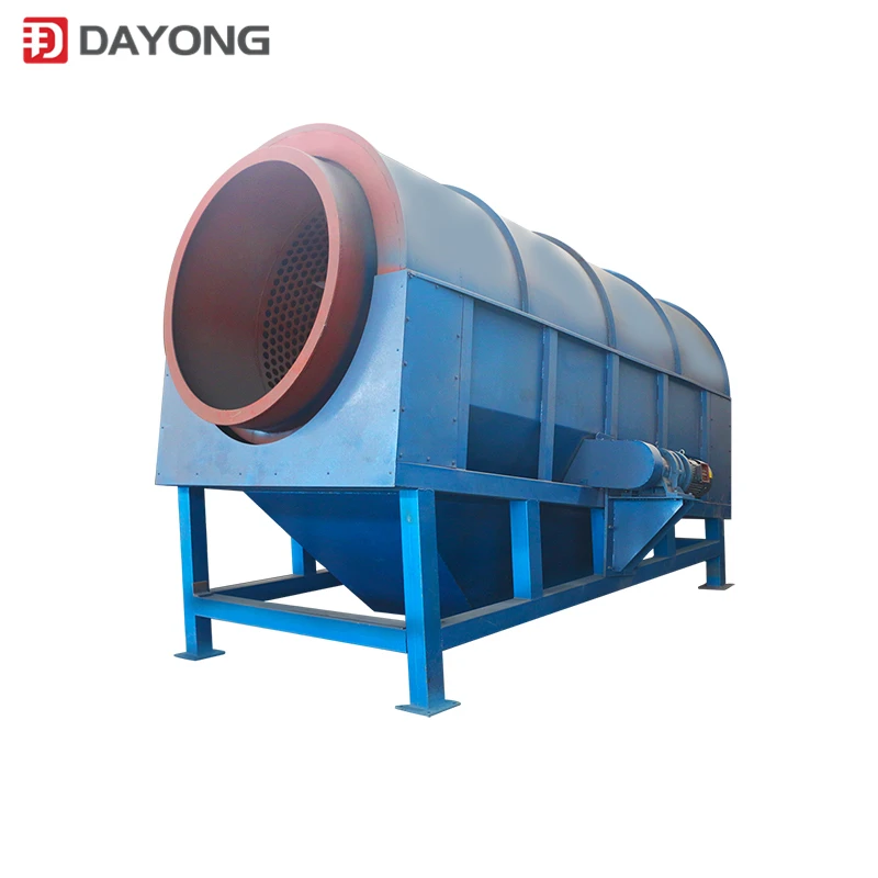 High efficient carbon steel compost trommel screen for fertilizer