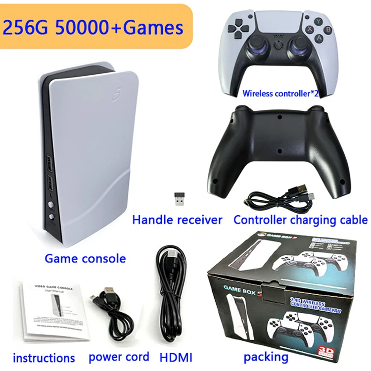 Новый дизайн P5 PLUS беспроводной 2 4G 4K HD видео 64 ГБ/128 ГБ 30000/40000 Игровая приставка 5 контроллер мини игровая консоль для горячей продажи