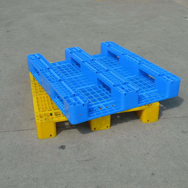 warehouse double side blue plastic pallet cheap price HDPE material new