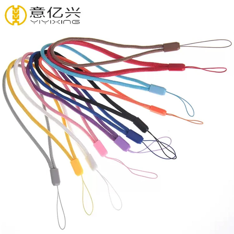 Custom rope badge holder jacquard woven logo custom round nylon lanyards