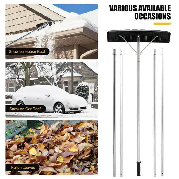 Resistant to low temperatures convenient roof rake aluminum square work plastic snow multifunction shovel head unbreakable
