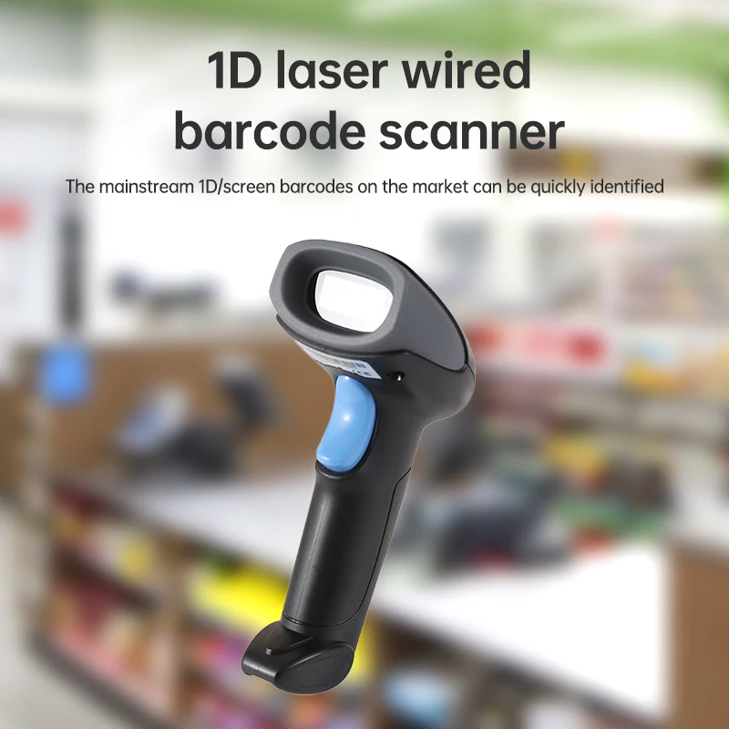 Barcode Scanning 1D Wired Barcode Scanner Handheld Laser Scanners Price Bar Code Reader