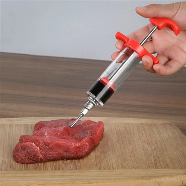 Meat Marinating Seasoning Syringe Kitchen Cooking Sauce Meat Injectors kitchen accessories