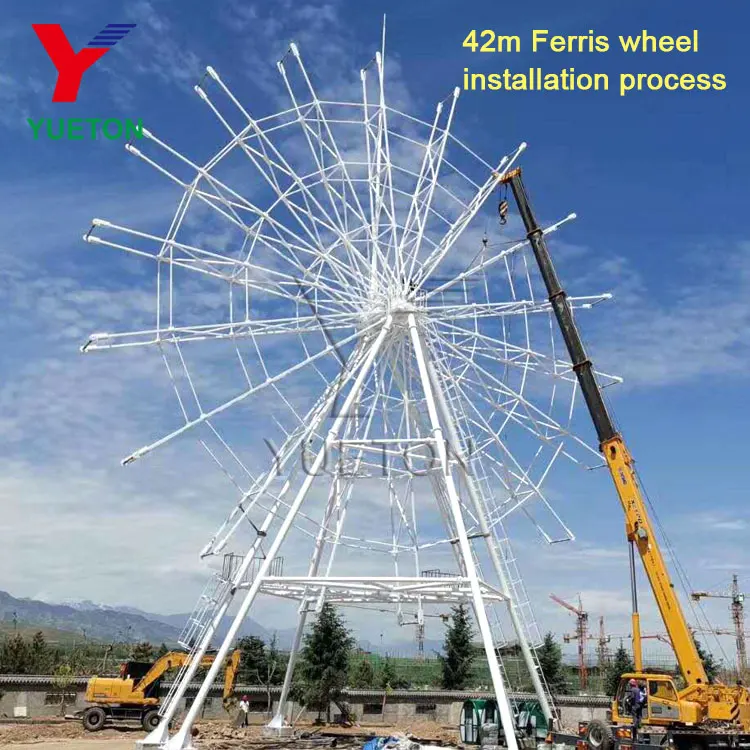 42m Ferris Wheel Giant Attraction Amusement Park Rides With Free 3D Design For Your Theme Park For Sale