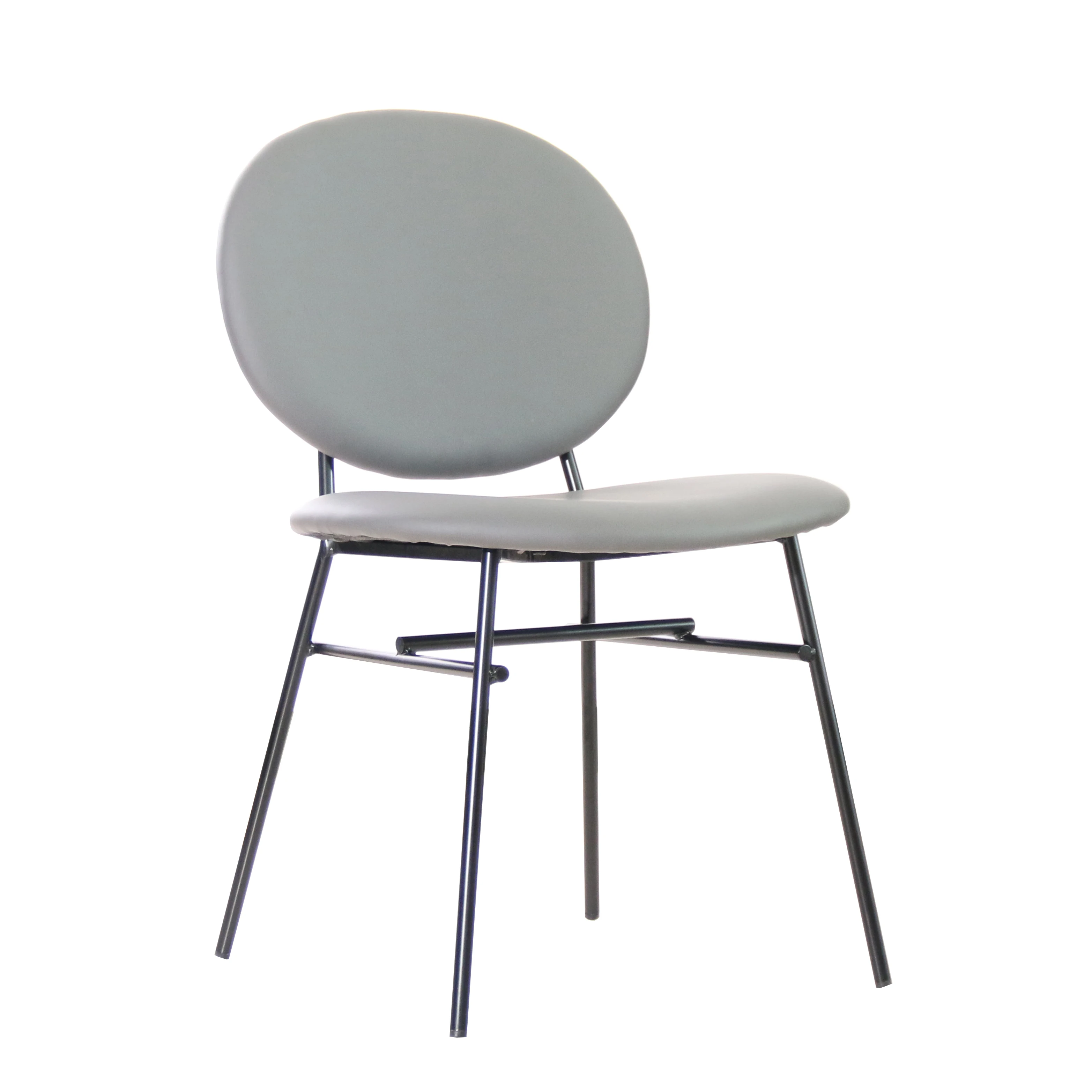 Мебель для дома, современный кожаный стул с мягкой обивкой, винтажные бежевые роскошные черные стулья для кухни, столовой для ресторана, 6 шт.