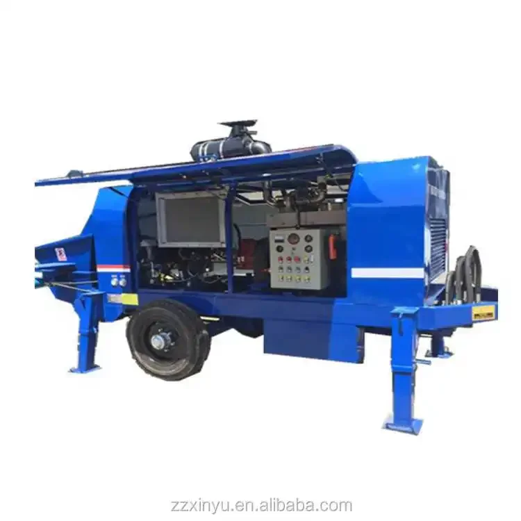 Mobile Diesel Concrete Pump Concrete delivery cylinder concrete Trailer pump For Construction Project