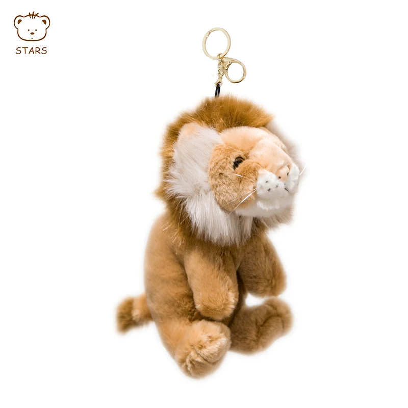 Plush lion keychain custom various design animal