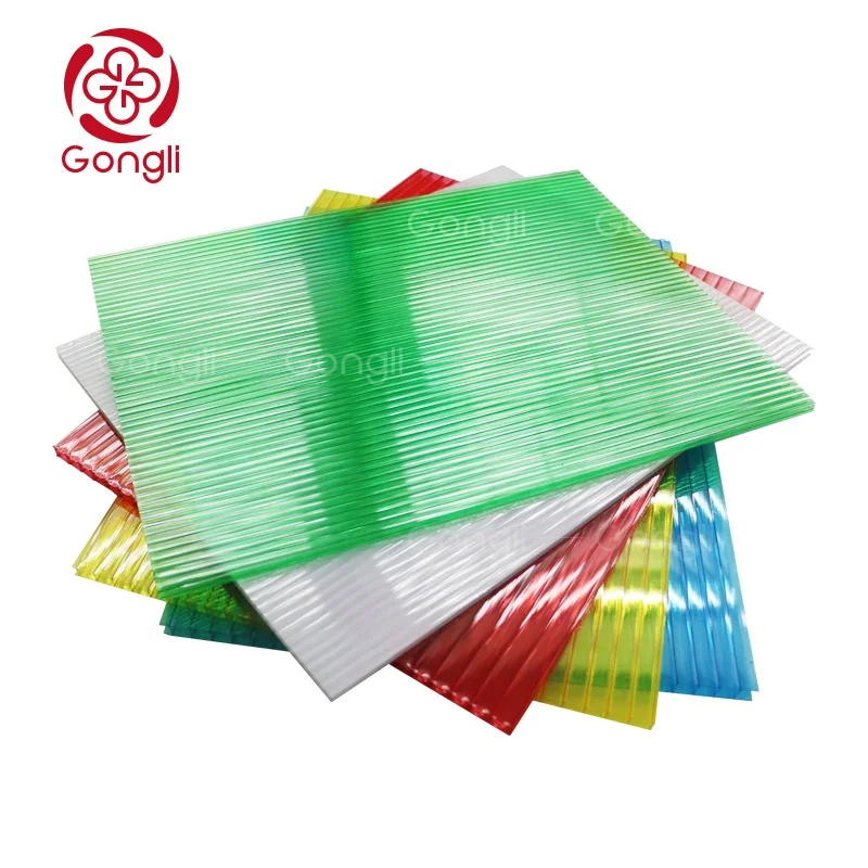 1mm-20mm 1.5mm greenhouse polycarbonate frosted sheet polycarbonate waved sheet for building