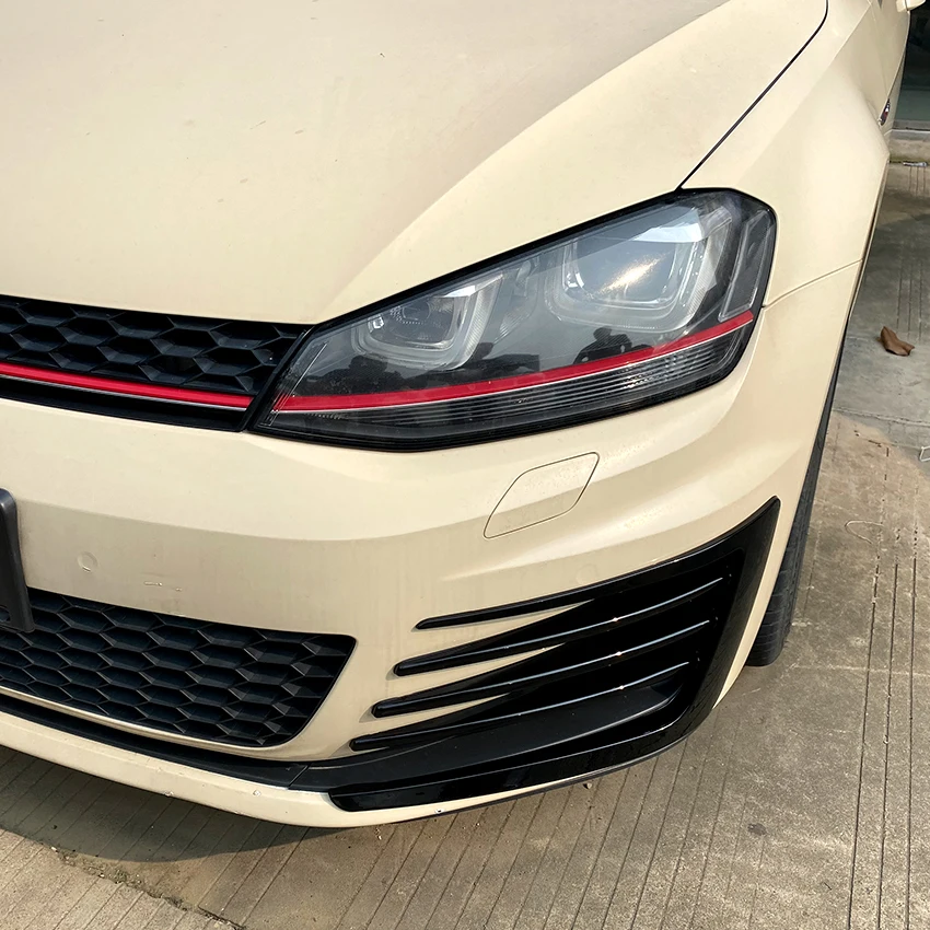 Front Bumper Fog Lamp Flag Stickers Body Kits for Volkswagen Golf MK7 GTI 2013-2016 Accessories