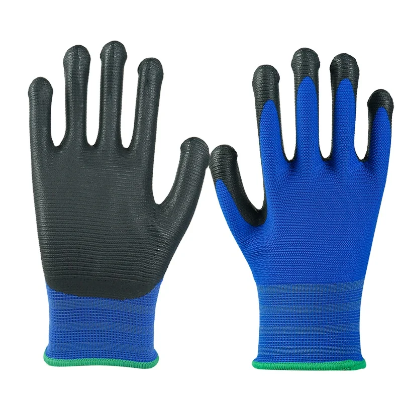 Korea Market Micro Foam Nitrile Gloves Latex Gloves Spandex and nylon Knit Work  Gloves
