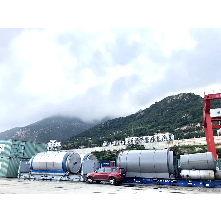  Оборудование для переработки резины 16 мм реактор используемый пиролизный завод Пиролизное растение пластиковые отходы в масло