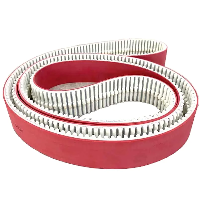 PU Timing belt with red rubber coating