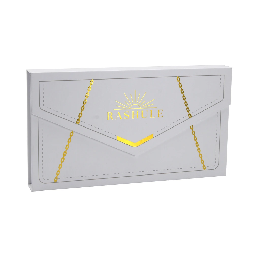 Custom printed wallet purse packing shipping gift box luxury prime branded clutch handbags packaging box