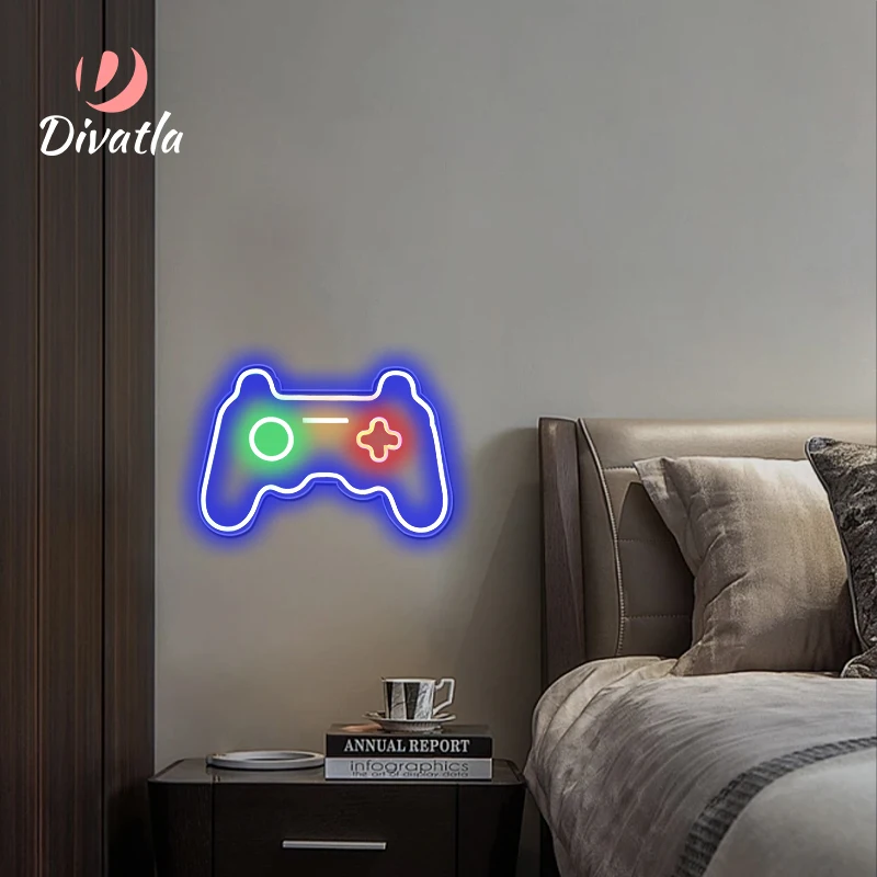 GamePad Signboard Customization New Product Neon Light Sign Custom High Quality Acrylic Board Smart Light Led Neon Sign
